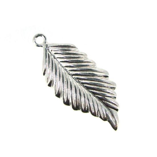Wholesale Sterling Silver Feather Charm, Charms and Pendants for Jewelry Making, Wholesale Findings