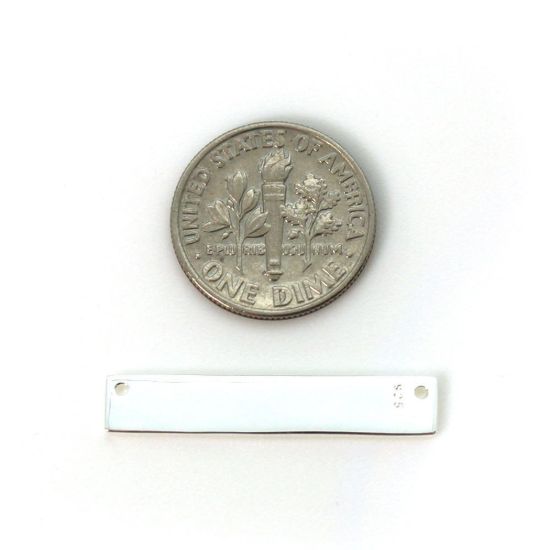 Wholesale Sterling Silver Rectangle Stamping Blank Bar Pendant Connector