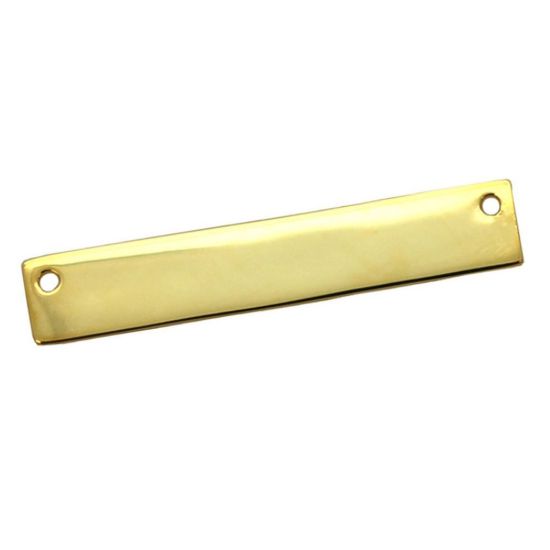 Wholesale Gold Over Sterling Silver Rectangle Stamping Blank Bar Pendant Connector