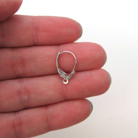 Wholesale 14K White Gold Leverback Ear Wires