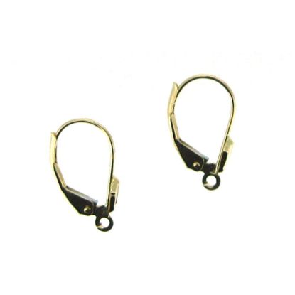 Wholesale 14K Yellow Gold Leverback Ear Wires