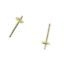 Wholesale 14K Yellow Gold Earrings Posts with Cups - 4mm (1 pair)