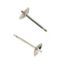 Wholesale 14K White Gold Earrings Posts with Cups (5mm)(2 pieces)