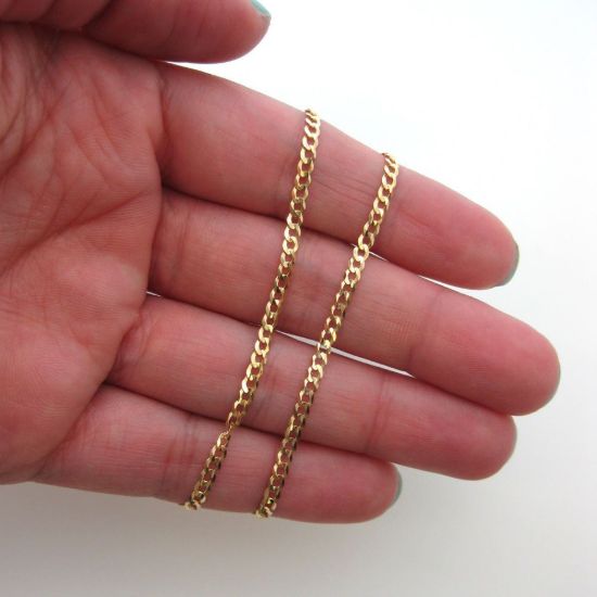 Wholesale 14K Yellow Gold Necklace - Curb Chain - 20 inches