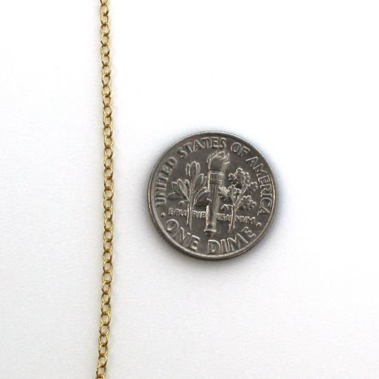 Wholesale Gold Filled Chain - 2 by 1.5mm Cable Oval (sold per foot)