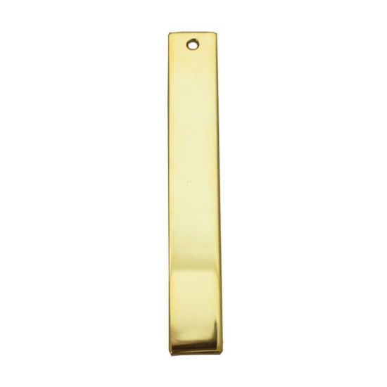 Wholesale Gold Over Sterling Silver Vertical Rectangle Personalized Stamping Blank Bar Pendant