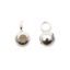 Sterling Silver Sliding End Beads with Silicone-4mm, Wholesale Findings