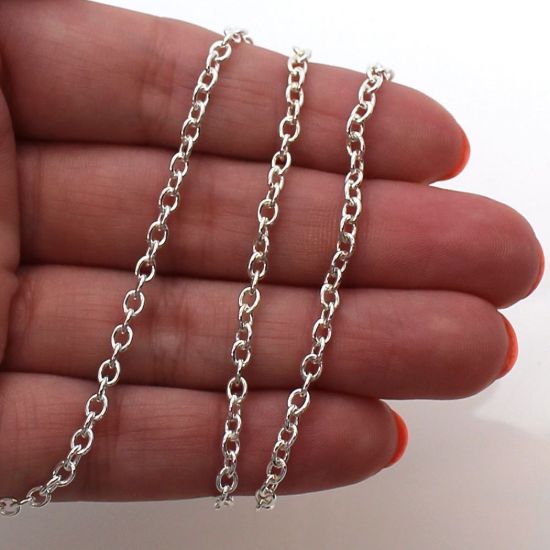 Strong Cable chain, sterling silver chains wholesale