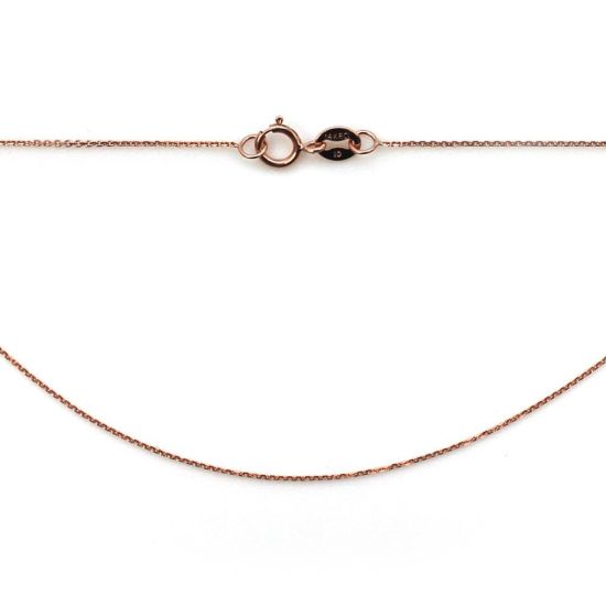 Wholesale 14K Rose Gold Necklace - Tiny Cable Chain - 18 inches