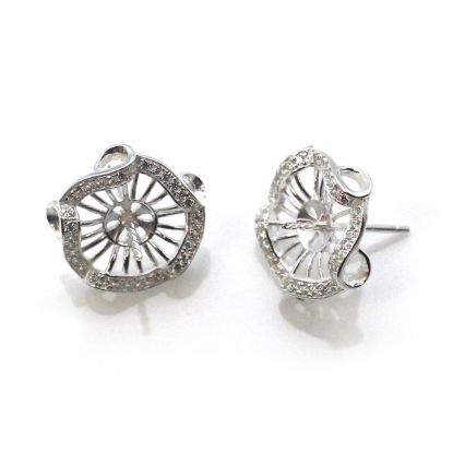 Wholesale Sterling Silver RIbbon Earwire for Jewelry Making, Wholesale Earwire and Findings