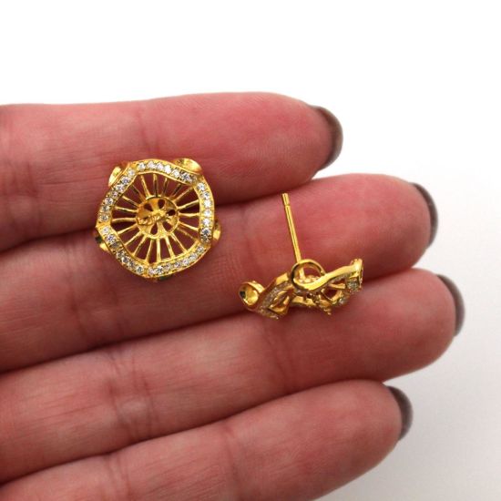 Wholesale Gold Plated Sterling Silver RIbbon Earwire for Jewelry Making, Wholesale Earwire and Findings