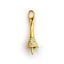 Wholesale Gold Plated 925 Sterling Silver Long Decorative Bell Shaped Bead Cap Bail with Post -Sterling Silver Jewelry Findings