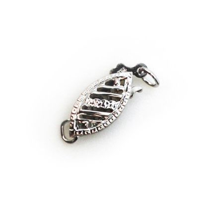Wholesale 14K White Gold Fancy Filigree Push Clasp