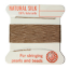 Wholesale Griffin Silk Beading Cord with Needle, Sizes 2, 4, 6 -Silk Beige Thread-Sold per 3 pack