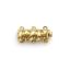 Wholesale 14K Yellow Gold Fancy Rectangular Sliding Push Clasp with 6 Rings