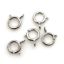 Wholesale 14K White Gold Springring Clasps- 6mm (pack of 5)