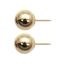 Wholesale 14K Yellow Gold Plain Ball Earring Studs (9mm)