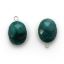 Wholesale Sterling Silver Oval Bezel Dyed Emerald Gemstone Pendant, Wholesale Gemstone Pendants for Jewelry Making