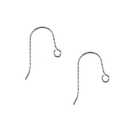 Wholesale Sterling Silver - Sparkle French Ear Wire (1 pair)