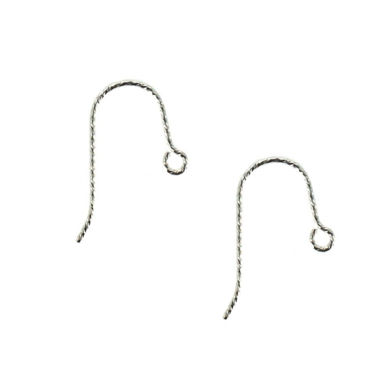 Wholesale Sterling Silver - Sparkle French Ear Wire (1 pair)