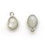 Wholesale Bezel Charm Pendant -Sterling Silver Charm - Natural Moonstone -Tiny Oval Shape