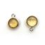 Wholesale Bezel Charm Pendant - Sterling Silver Charm - Natural  Citrine -Tiny Round Shape