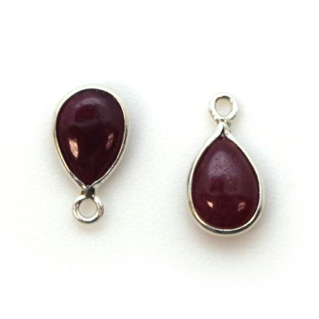 Picture for category Silver Tiny Teardrop Natural Gemstone Pendants