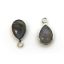 Wholesale Bezel Charm Pendant - Sterling Silver Charm - Natural Labradorite -Tiny Teardrop Shape
