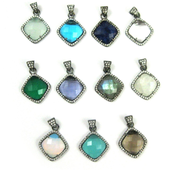 Picture for category Pave Bezel Diamond Pendant