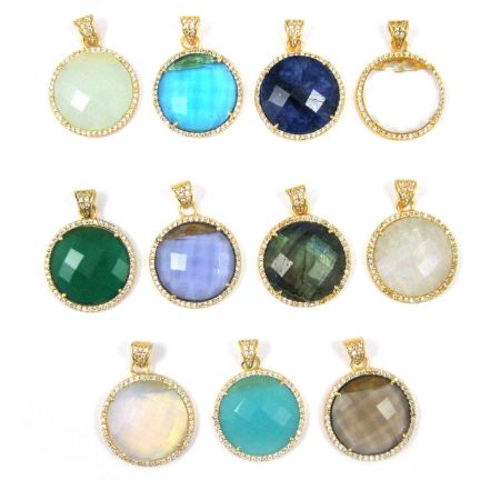 Picture for category Pave Bezel Round Pendants