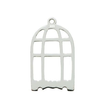 Wholesale Sterling Silver Bird Cage Charms and Pendants for Jewelry Making, Wholesale Findings