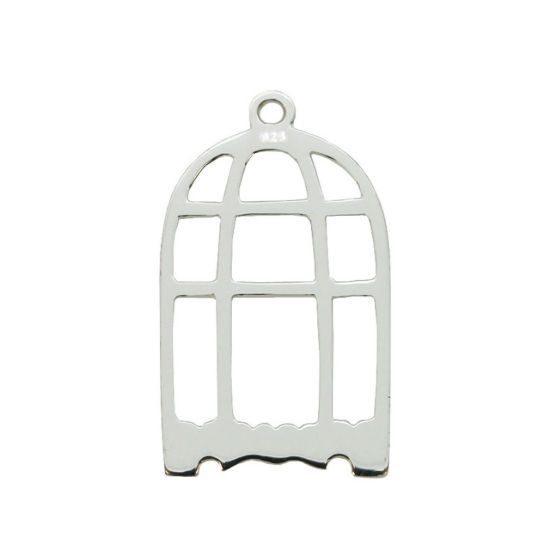 Wholesale Sterling Silver Bird Cage Charms and Pendants for Jewelry Making, Wholesale Findings