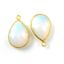 Wholesale Gold plated Sterling Silver Teardrop Opalite Quartz Bezel Gemstone Pendant, Wholesale Gemstone Pendants for Jewelry Making