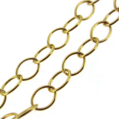 Wholesale Chain, Gold plated 925 Sterling Silver Thick Oval Cable Chain Bulk Chain by the foot