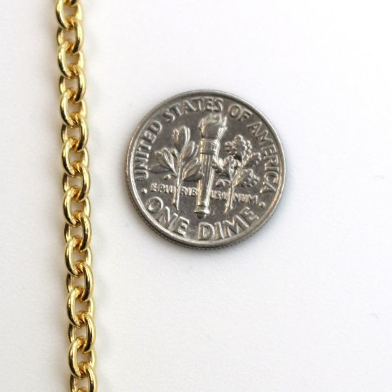 Wholesale Chain, 925 Sterling Silver 5x4mm Heavy Cable Oval Chain, bulk chain by the foot