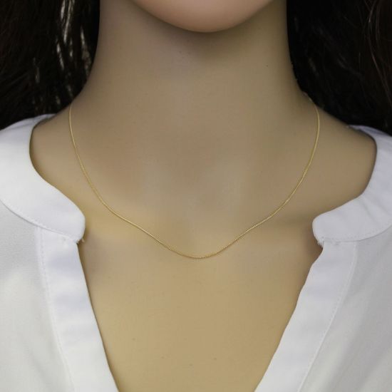 Wholesale Gold plated Sterling Silver Tiny Curb Chain, Wholesale Necklace Chains