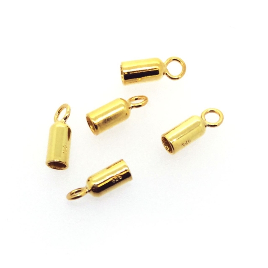Wholesale Gold Over Sterling Silver Tiny Crimp Beads ,Crimp and Endings for Jewelry Making, Wholesale Findings