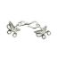 Wholesale Multi Strand Silver Clasp with Hook - 2 Strand Clasp Connectors
