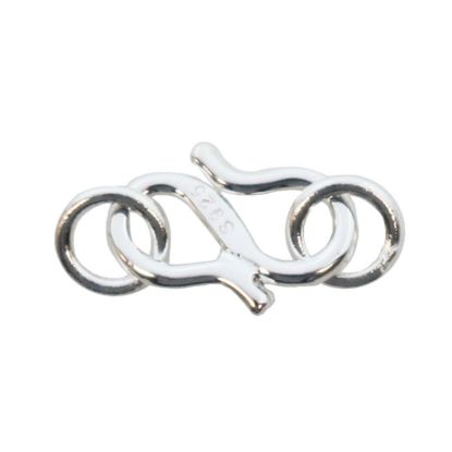 Wholesale Sterling Silver S Hook Clasp Closer - 8.5mm (Sold per 5 sets)