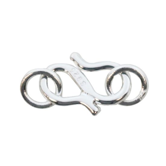 Wholesale Sterling Silver S Hook Clasp Closer - 8.5mm (Sold per 5 sets)