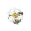 Wholesale Sterling Silver Two Tone Magnetic Flower Bail Clasp (1 clasp)