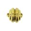 Wholesale Gold Plated Sterling Silver Round Ribbed Magnetic Clasp (1 clasp)