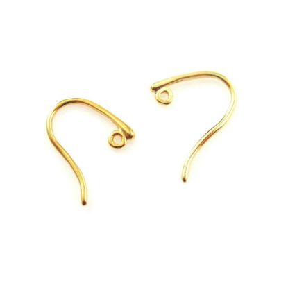 Wholesale Gold plated Sterling Silver Sleek Sexy Fishhooks for Jewelry Making, Wholesale Earwire and Findings