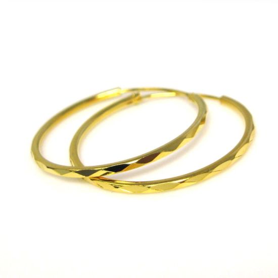 Wholesale Gold plated Sterling Silver Stromng Textured Hoops for Jewelry Making, Wholesale Earwire and Findings