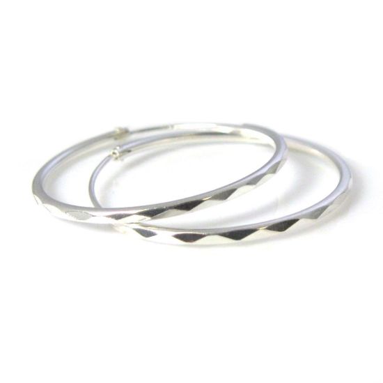 Wholesale Sterling Silver Strong Textured Hoops for Jewelry Making, Wholesale Earwire and Findings