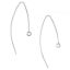 Wholesale 14K White Gold Marquise Ear Wire (1 pair)