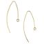Wholesale 14K Yellow Gold Marquise Ear Wire (1 pair)