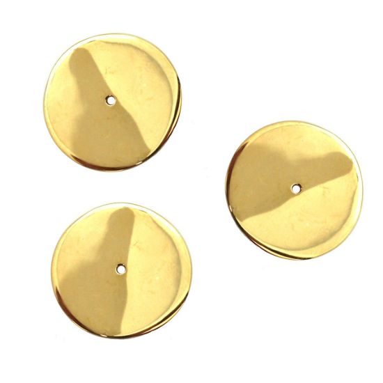 Wholesale Gold Plated Sterling Silver Large Smooth Wavvy Disc Charms and Pendants for Jewelry Making, Wholesale Findings