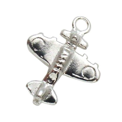 Wholesale Sterling Silver Airplane Charm, Charms and Pendants for Jewelry Making, Wholesale Findings