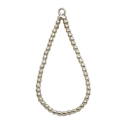 Wholesale Sterling Silver Large Teardrop 40mm Pendant, Charms and Pendants for Jewelry Making, Wholesale Findings